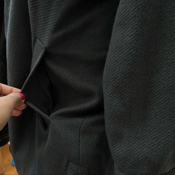 Kangol X H&M Oversized Unisex Gray‎ Shacket Shirt Jacket Coat Size S - Picture 9 of 16